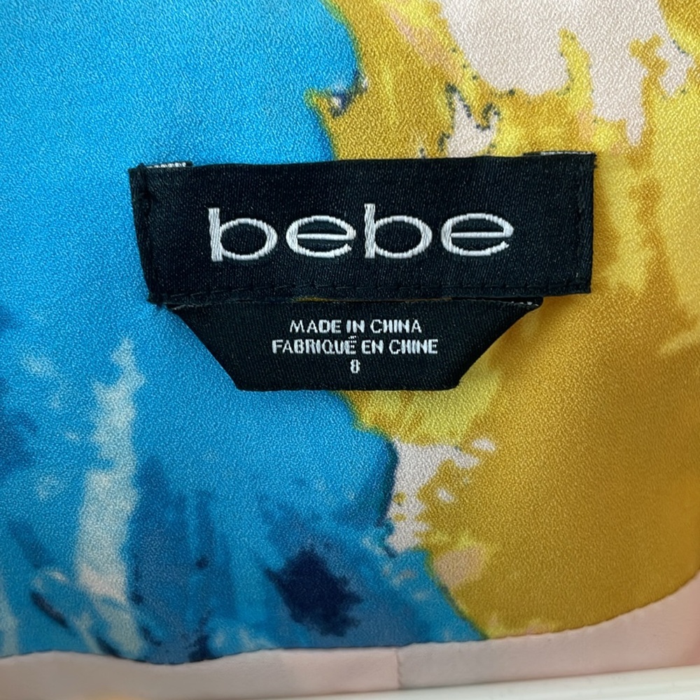 Bebe Colorful Floral Blazer Woman’s size 8 - Picture 3 of 10